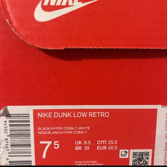 Nike cobalt Dunks - Picture 3 of 3